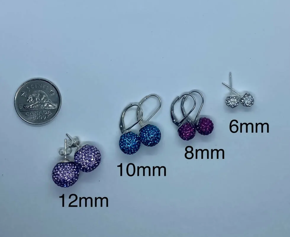 Sparkle Collection - Earrings 8mm studs