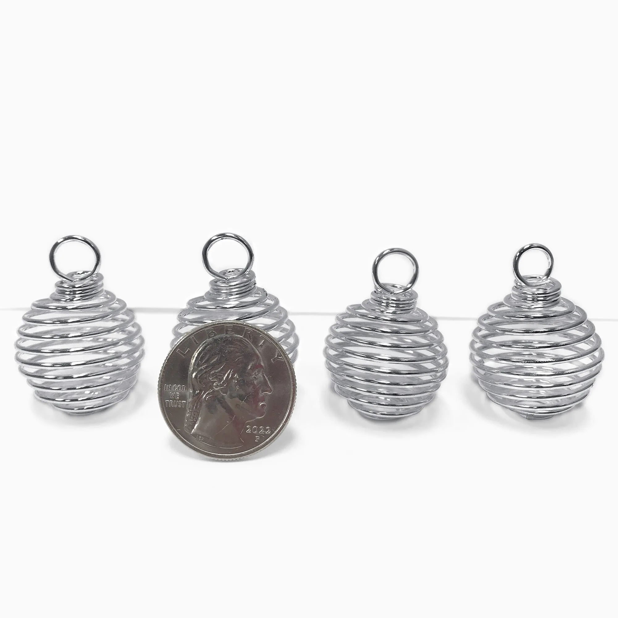 Spiral Cage Pendants for Men and Women