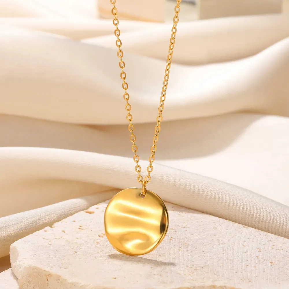 Stainless Steel Love Heart Necklace For Women 2023 New Trendy Lip Chain Simple Pendant Necklace Jewelry free shipping