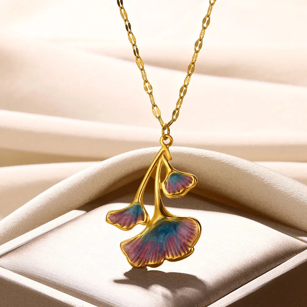 Stainless Steel Love Heart Necklace For Women 2023 New Trendy Lip Chain Simple Pendant Necklace Jewelry free shipping