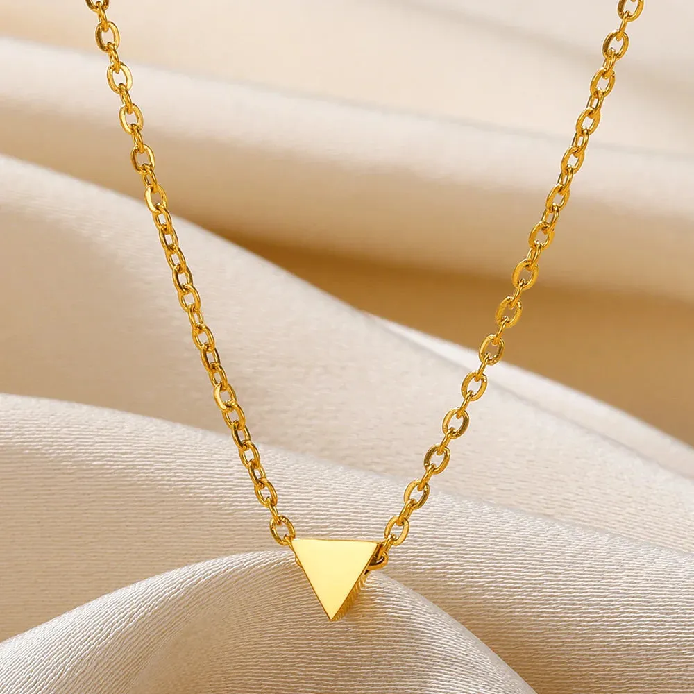 Stainless Steel Love Heart Necklace For Women 2023 New Trendy Lip Chain Simple Pendant Necklace Jewelry free shipping
