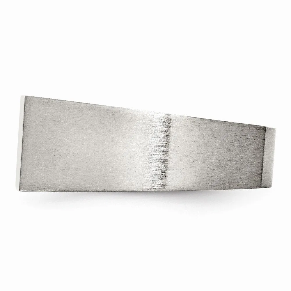 Stainless Steel Polished and Brushed Signet Ring