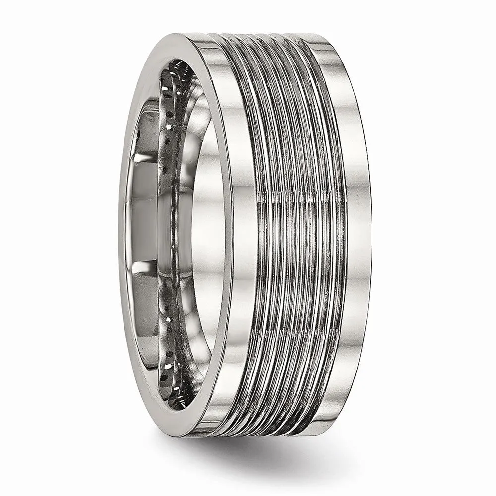 Stainless Steel Polished Grooved Comfort Back Ring