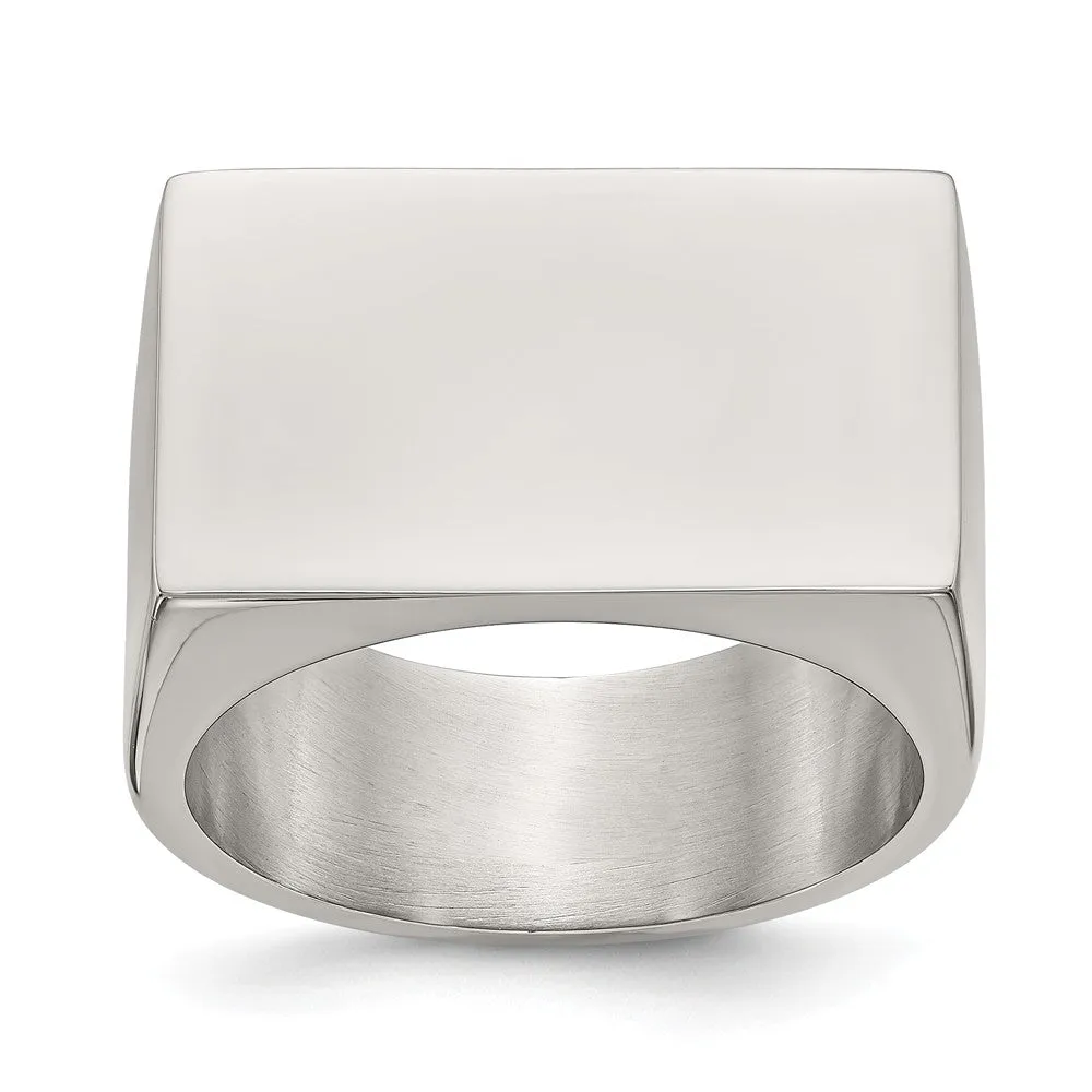 Stainless Steel Polished ID Ring