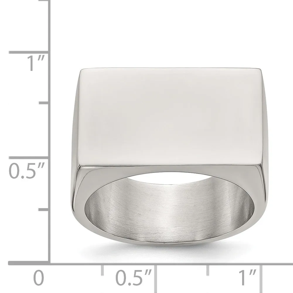 Stainless Steel Polished ID Ring
