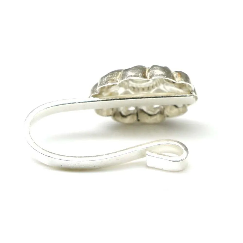 Sterling Silver Nose pin for non piercing Nose in Clip style
