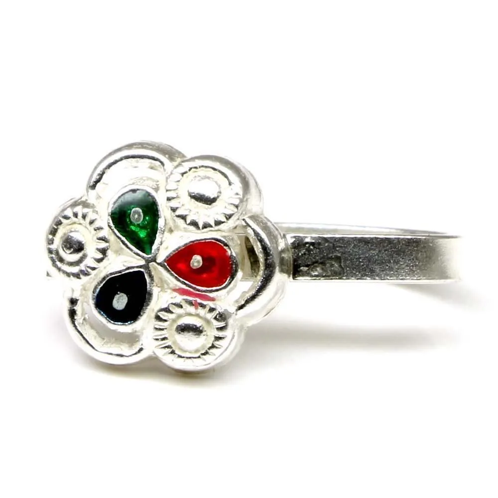 Sterling Silver Nose pin in clip style for Non piercing Nose