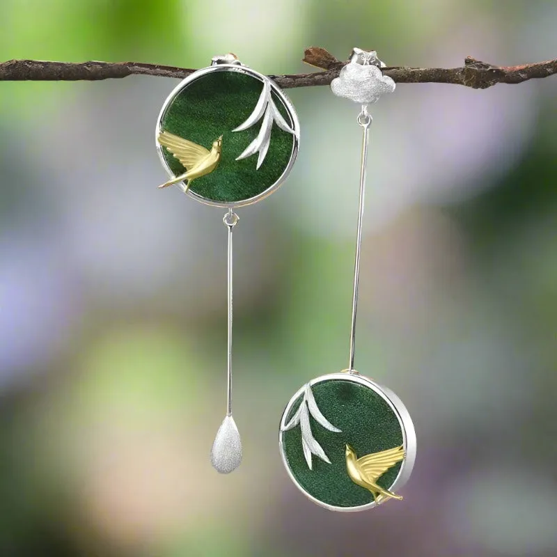 Swallow & Willow in Spring Wind Earrings