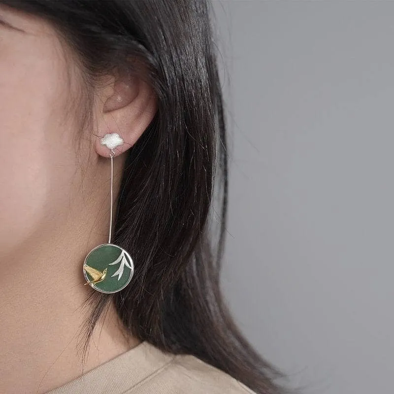 Swallow & Willow in Spring Wind Earrings