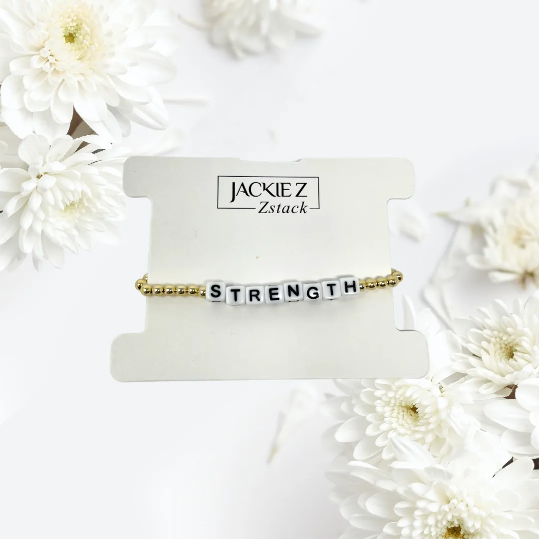 The "Strength" Single Strand Bracelet - Zstacks