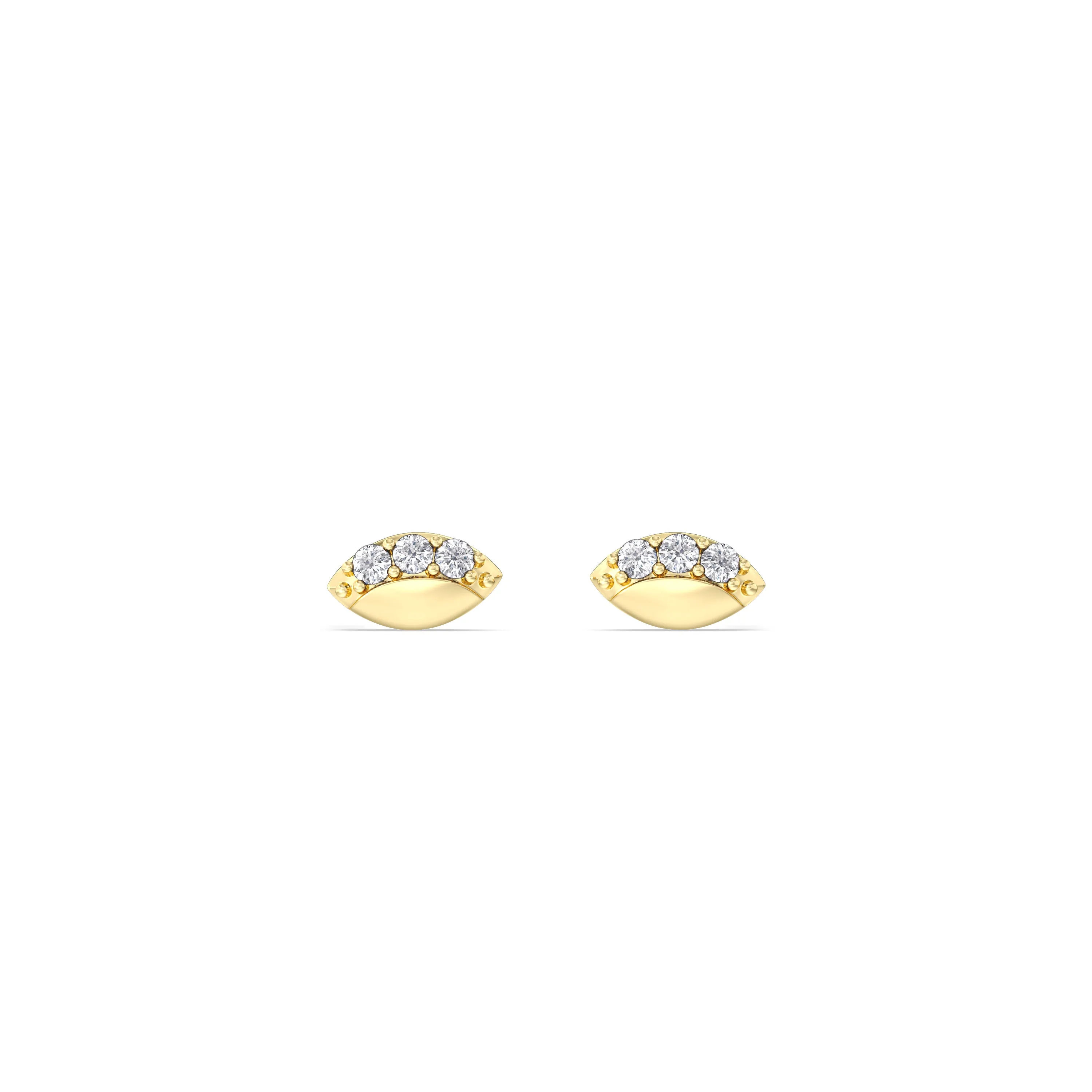 Vertical Marquise Flatback Studs