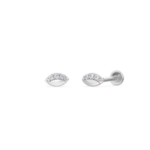 Vertical Marquise Flatback Studs