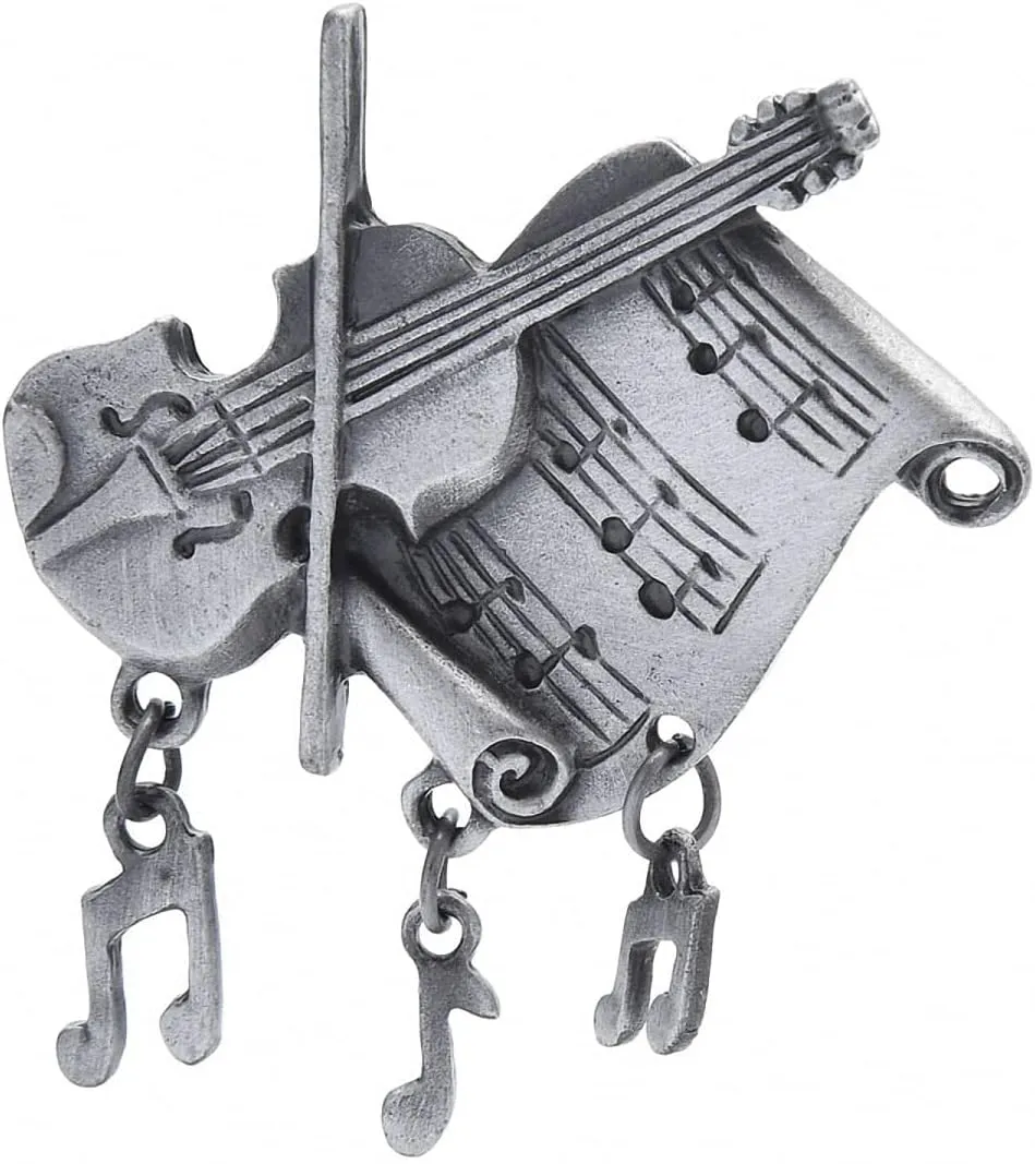 Violin Brooches Music Note Brooch Pins Musician Stuendent Jewelry Gift Coat Pins