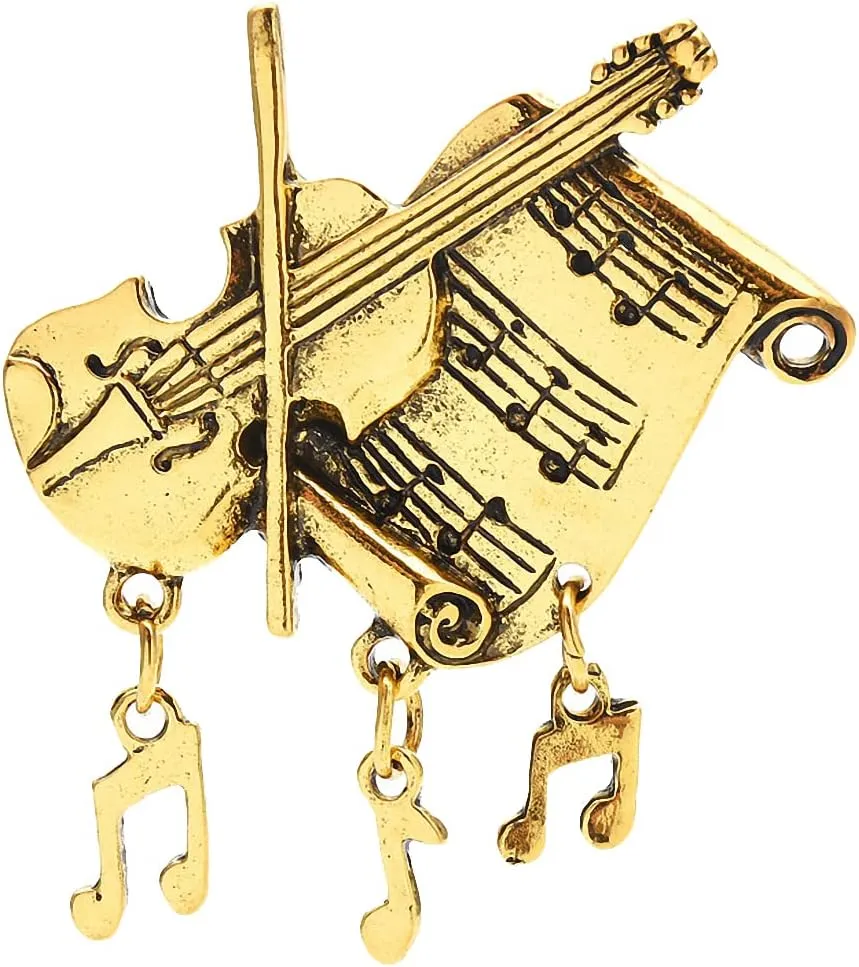 Violin Brooches Music Note Brooch Pins Musician Stuendent Jewelry Gift Coat Pins