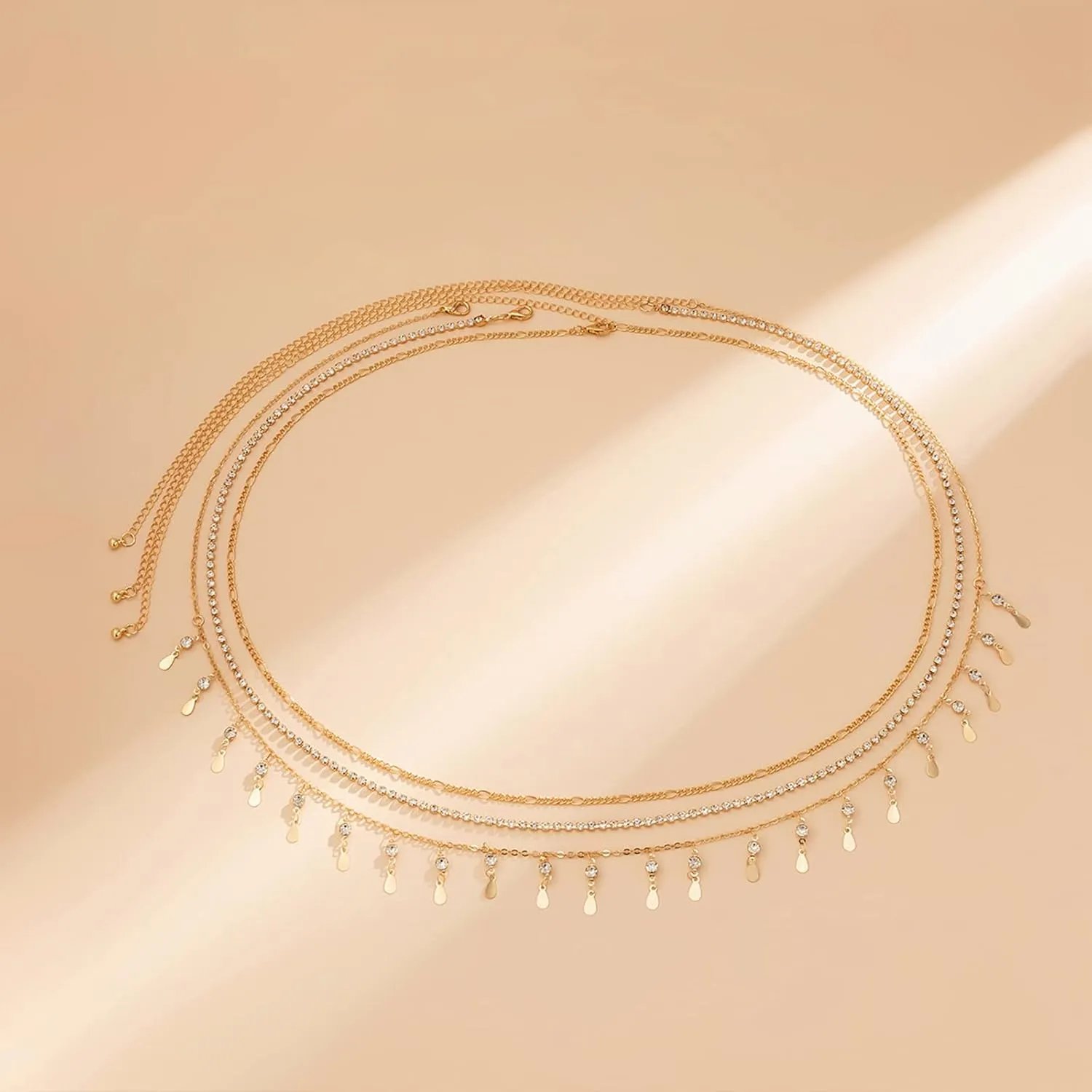 Waist Chain for Women Waist Beads Body Chain Belly Chain Jewelry for Women Adjustable Belly Chains for Teen Girls Summer Beach Body Accessories