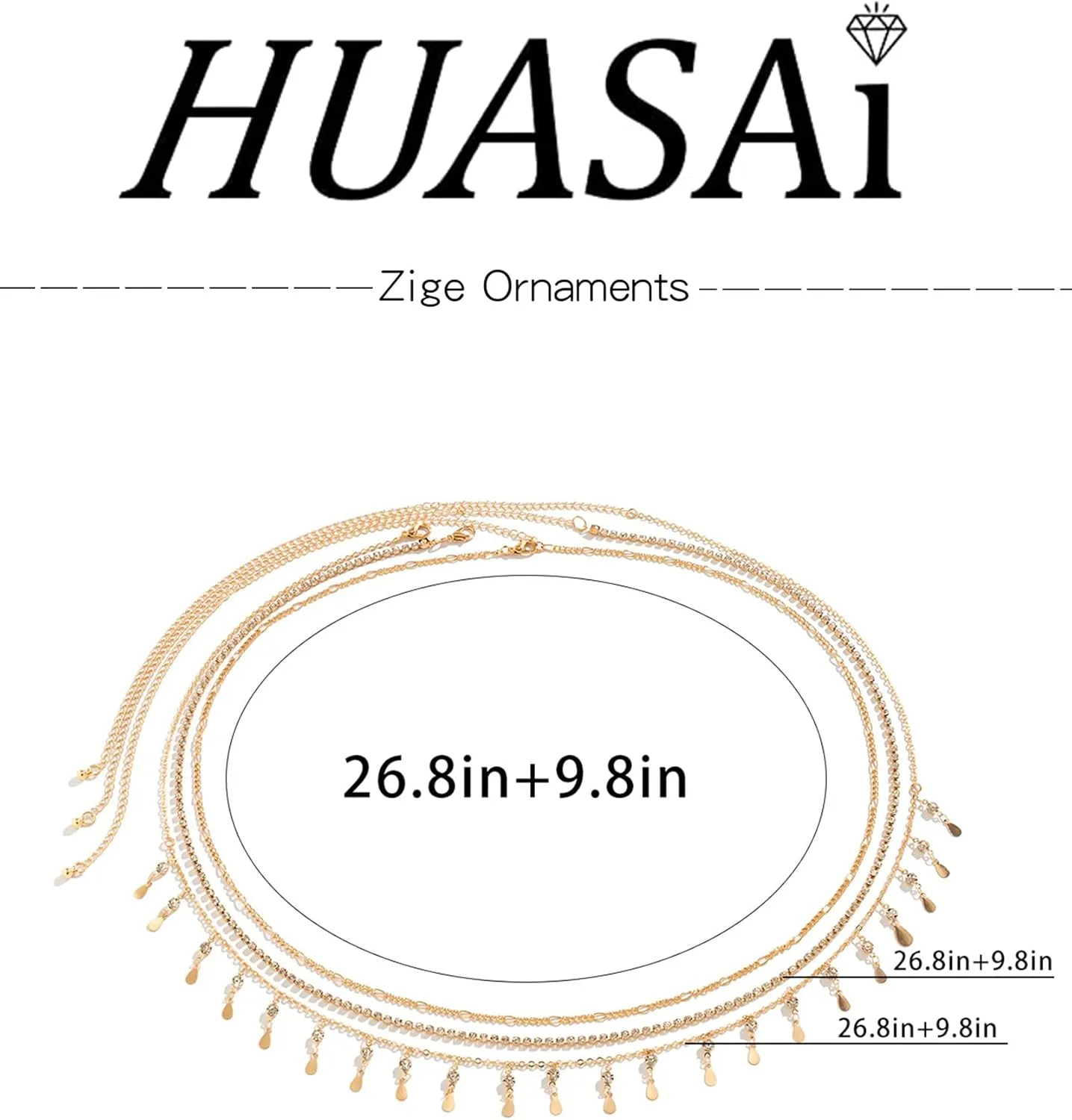 Waist Chain for Women Waist Beads Body Chain Belly Chain Jewelry for Women Adjustable Belly Chains for Teen Girls Summer Beach Body Accessories