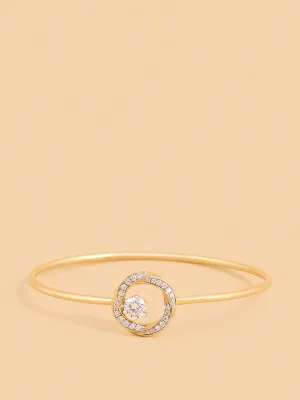 Westside X Pome Infinity Solitaire Lab Diamond Bangle Bracelet