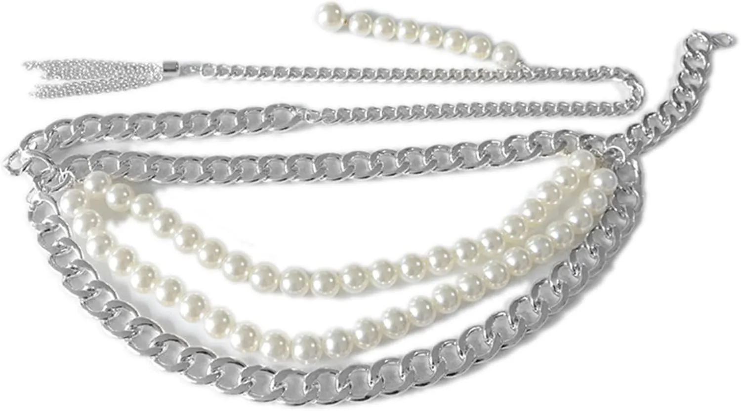 Women Bikini Belly Chain Layered Pearl Waist Chain Pearl Belly Chains Belt
