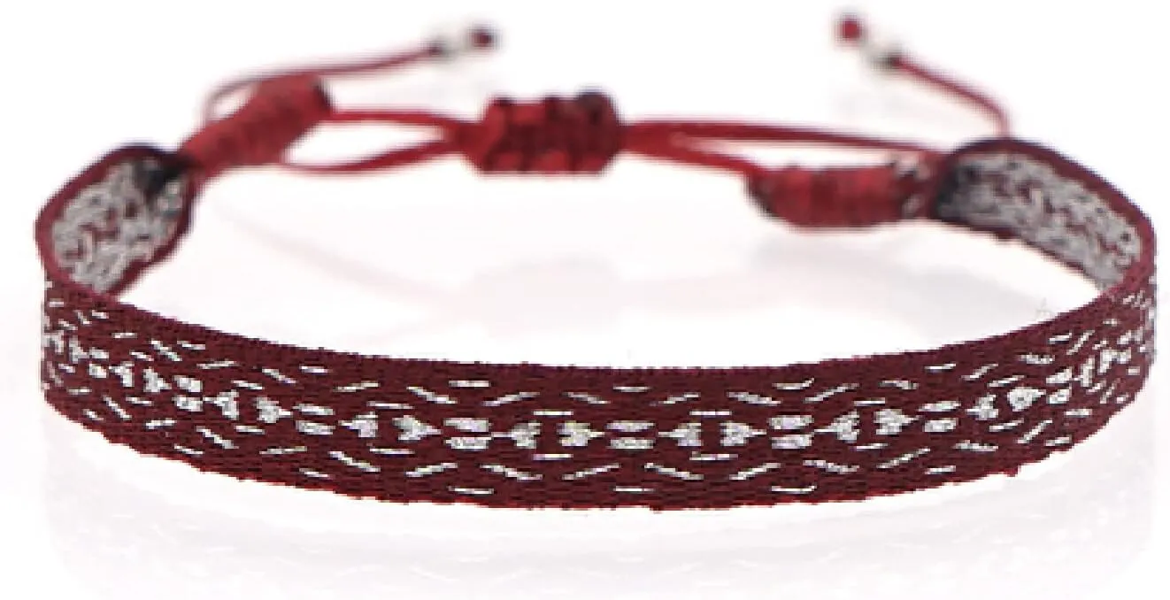 Women Vintage Ethnic Bracelet Jewelry Handmade Braided Bracelets Handmade Weave Bangles,KZ-0010A