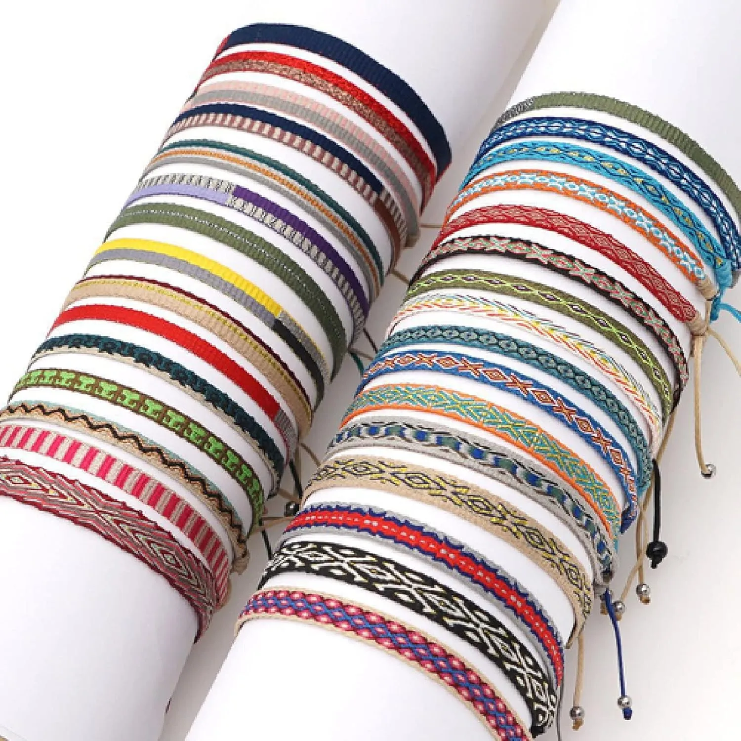 Women Vintage Ethnic Bracelet Jewelry Handmade Braided Bracelets Handmade Weave Bangles,KZ-0010A