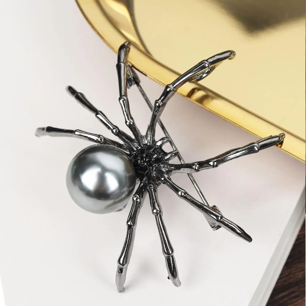 women's animal brooch, rhinestone pearl cubic zirconia high-end temperament animal insect brooch clothing paired with jackets, pins, brooches suitable for women and girls