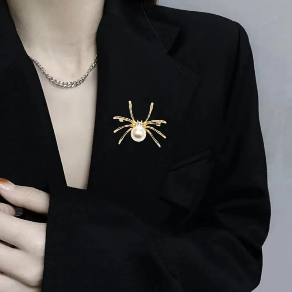 women's animal brooch, rhinestone pearl cubic zirconia high-end temperament animal insect brooch clothing paired with jackets, pins, brooches suitable for women and girls