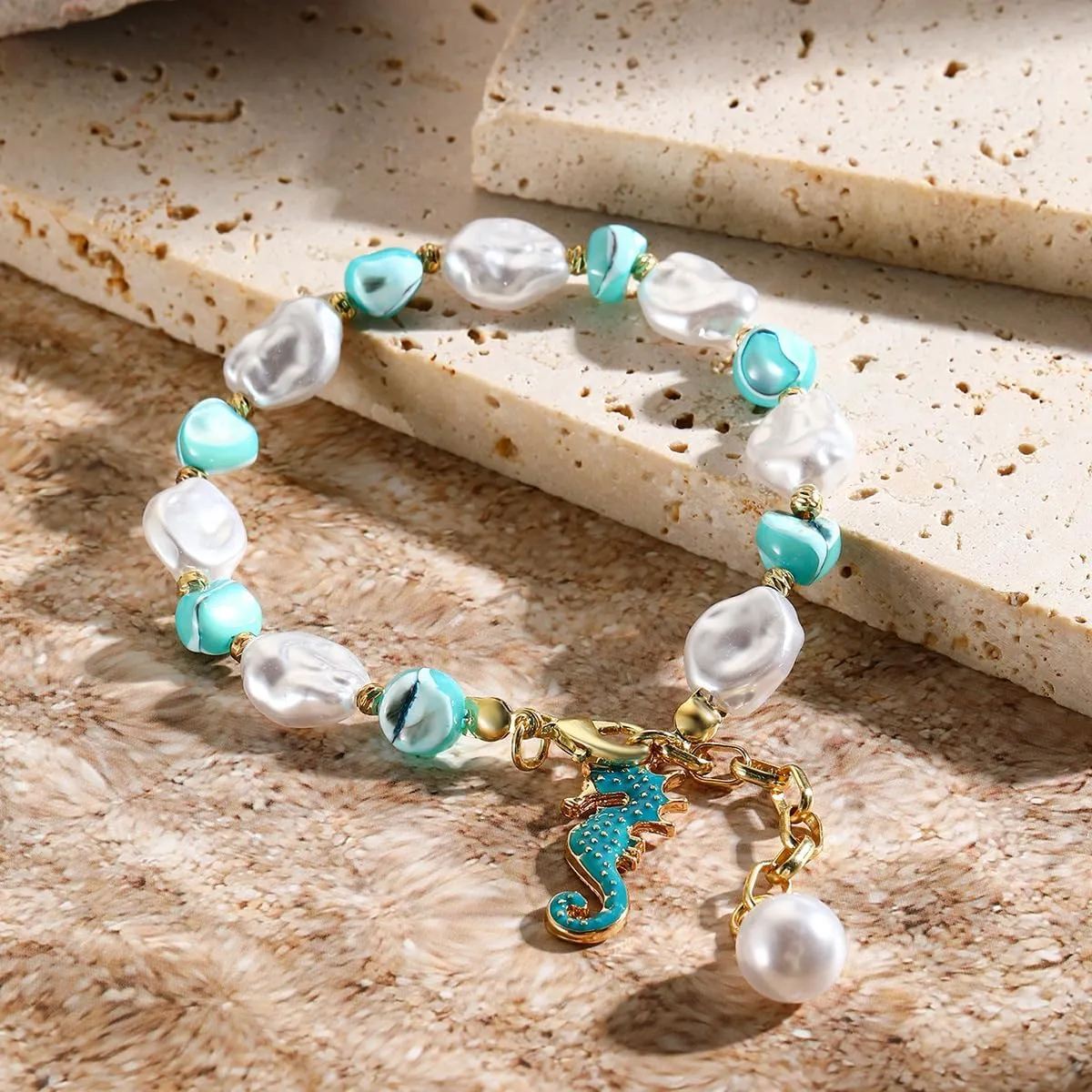 YIYUGEY Colorful Irregular Pendant Bracelet Best Friend Sincere Friendship Surprise Birthday Valentine Christmas Adjustable Jewelry Surprise Husband And Wife Sister For Women
